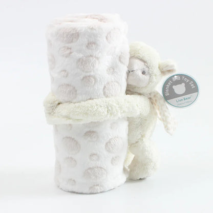 2 Piece Plush 75*100cm Baby Security Sleep Blanket 6 Style Stuffed Animal Set Pink Bunny Newborn Baby Gift
