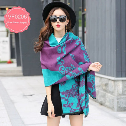Women's Extra Large Scarf Long Double-Sided all season