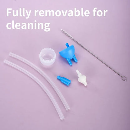 3Pcs Silicone Baby Nose Cleaner with Tweezer & Brush Set Anti-backwash Child Nasal Aspirator Ear Nose Clean