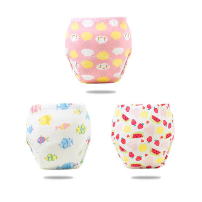Reusable Infant Ecological Baby Diaper Training Pants Waterproof Washable Breathable Cotton Baby Underwear