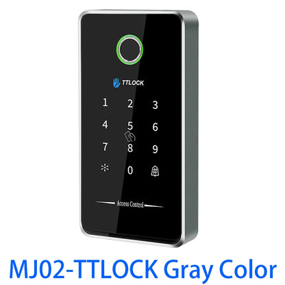 TTLOCK App Smart Lock Access Control Keypad Metal Reader Outdoor Fingerprint NFC Bluetooth Rfid Passcode Card Ip67 Waterproof