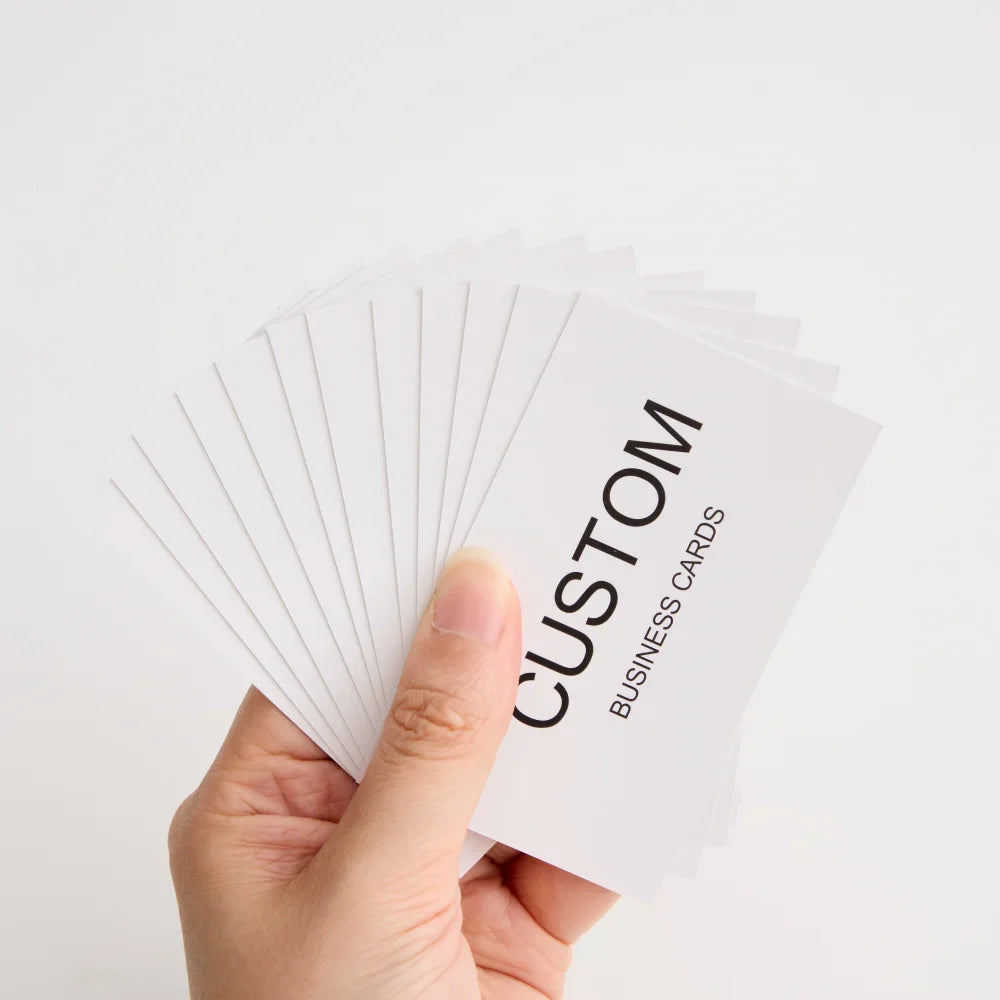 200/500/1000pcs Customizable Cards, Personalized Business Cards with Acrylic Storage Box, Waterproof Thank You Invitations