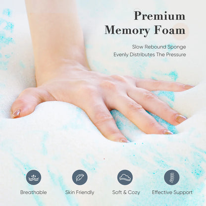 2-3 Inch Gel Memory Foam Mattress Bed Topper Cooling Soft and Breathable