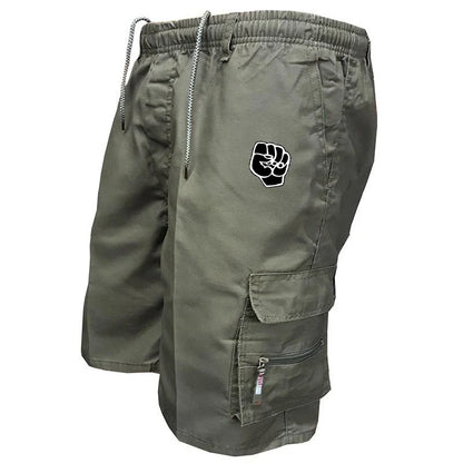 Summer Men's Cargo Shorts Bermuda Cotton Multi-pocket Casual Outdoor Short Pants