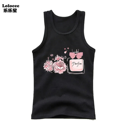 Girl Summer Pink Tanks Tops