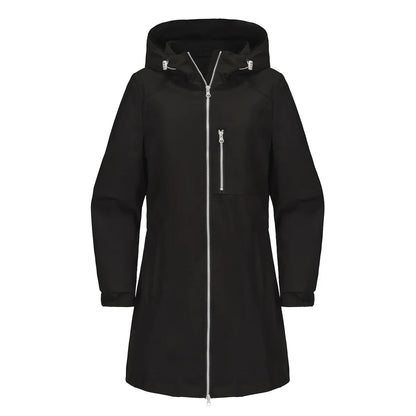 Spring Women's Hooded Long Jacket, Size S-3XL