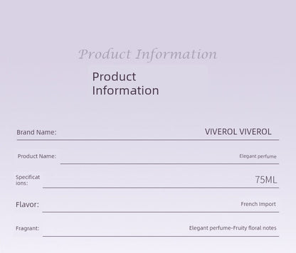 Viverol Women Long-Lasting Light Perfume Fresh Elegance Wisteria Flower Fragrance Gift Box