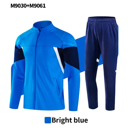 Men's Football Jogging Soccer Training Tracksuit Sportswear Autumn Winter Customizable Logo if needed it