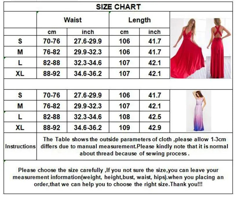 Multicolor Color Maxi Dress for Women Wrap Convertible Cross Bandage Sexy Backless
