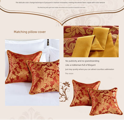 Hotel Bedding Decorative Cloth Bed Runner Bedspread Pure Color