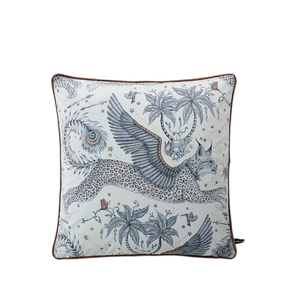 Tiger Home Cushion Velvet Cover Cheetah With Ginger Jar Decorative Pillow Case