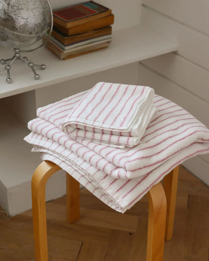 Striped Geometric Rhombuses Cotton Soft Towels