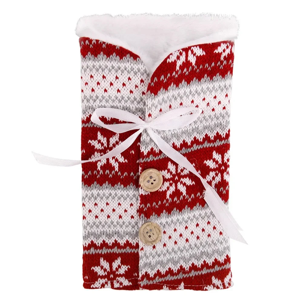 Christmas Wine Bottle Decoration