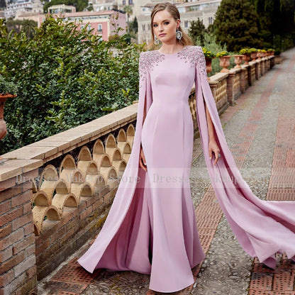Luxury Formal Evening Dress Crystals Mermaid Dark Royal Blue