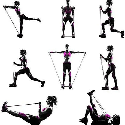 Resistance Exercise Bands With Handles For Men Women