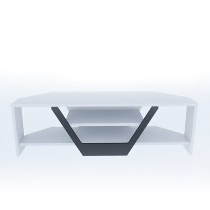 Sares 47'' Wide Corner TV Stand Console Table for Up to 55 inch TVs