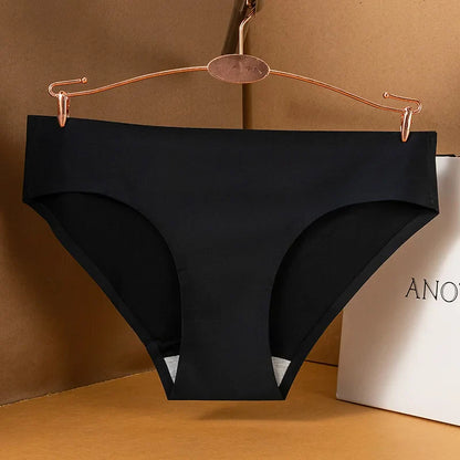 10PCS/Set Seamless women's Comfortable Underwear Silk Satin Breathable