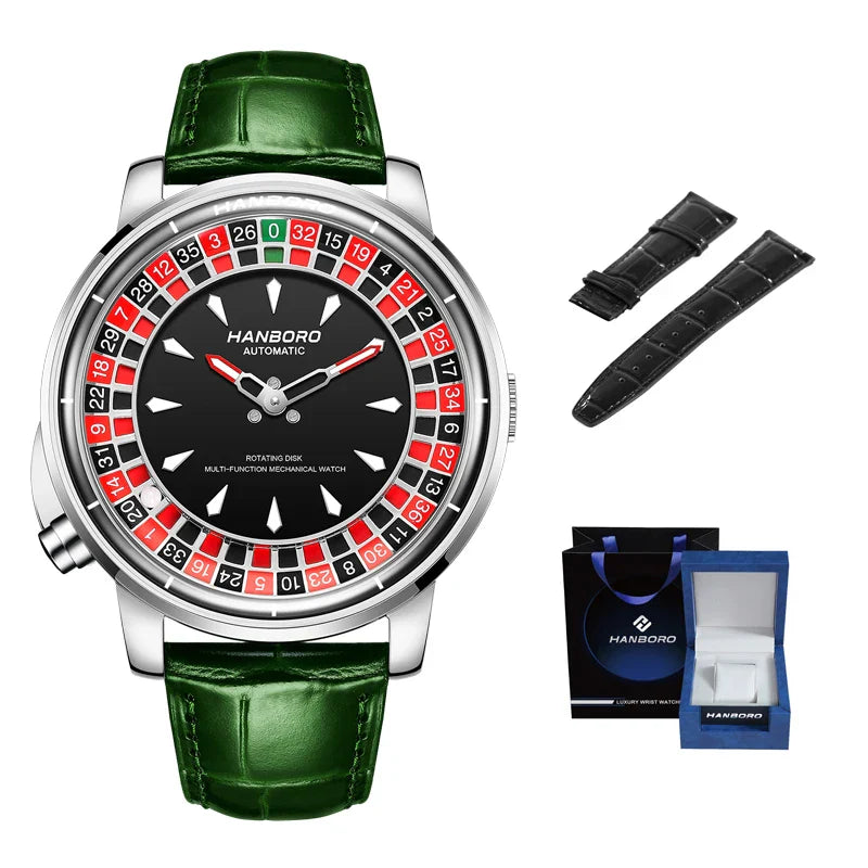Men's fully automatic mechanical watch roulette wheel