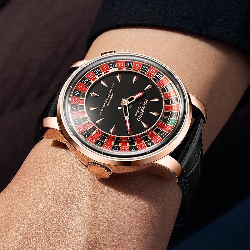 Men's fully automatic mechanical watch roulette wheel