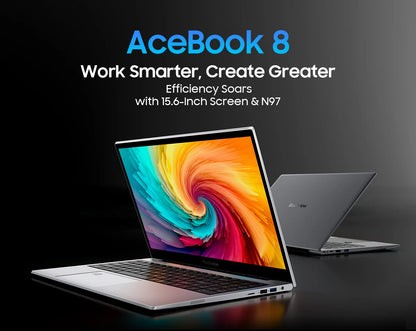 Blackview Acebook 8 Laptop 15.6''  Win 11 12th Gen Intel Core N97 processor 16GB DDR4 512GB SSD 5000mAh Battery with 36W Charge