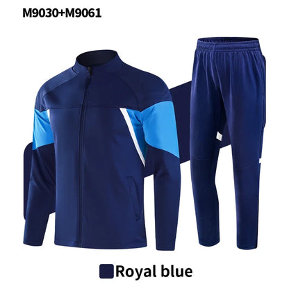 Men's Football Jogging Soccer Training Tracksuit Sportswear Autumn Winter Customizable Logo if needed it