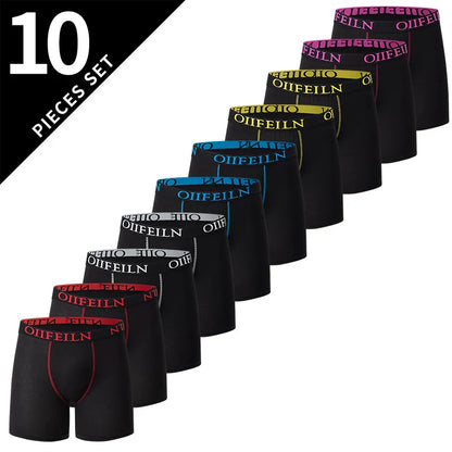 5/10 Pack Multi-size Men's Short Boxers Leisure Sports Elastic Waist