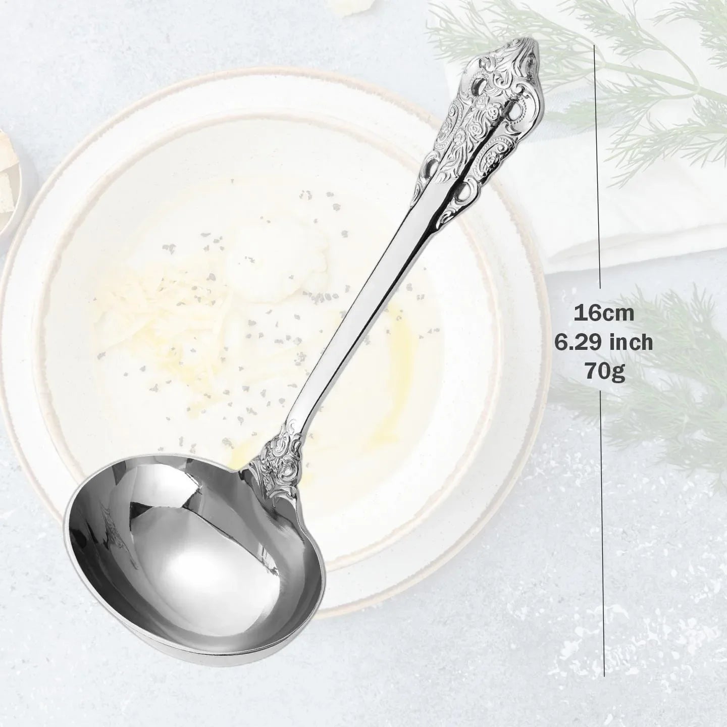 2/3/4/5/6 pieces 6.29 inch mini gravy sauce ladle for mixing and stirring Cereal Sauce Gravy Condiment non cooking soup ladle