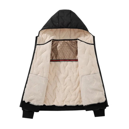 Men's Hooded Parka Casual Coats Winter Warm Windproof Padded Jacket
