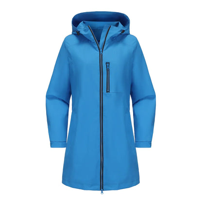 Spring Women's Hooded Long Jacket, Size S-3XL