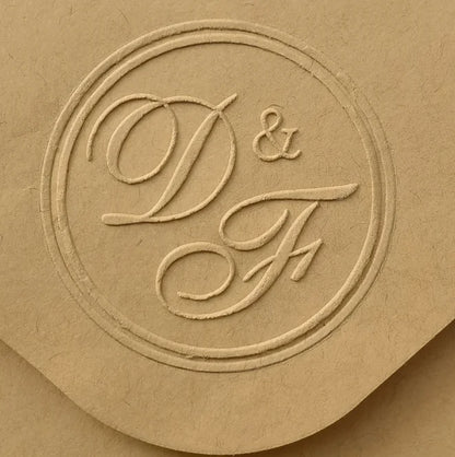 Custom Initials Embosser stamp,Book Embosser Personalized Wedding Embossing Stamp, Address Stamp, Form the Library Embosser