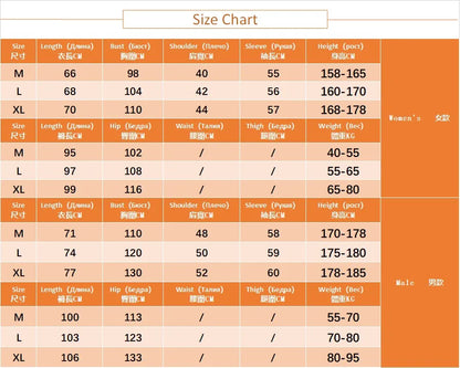 Spring and Autumn Couple Pajamas Set 100%Cotton Crepe Long Sleeve Pants Two Piece Men's and Women's Large Size