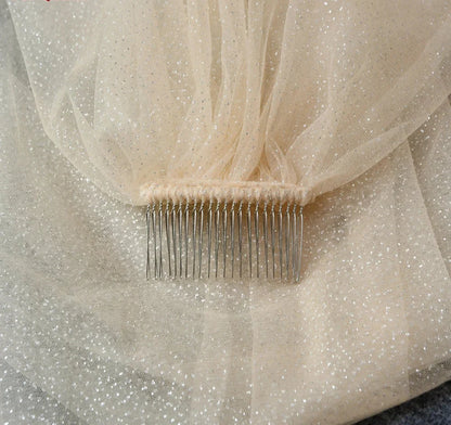 Luxury Cathedral Sparking Glitter Wedding Bridal Veil Long 3M/5M