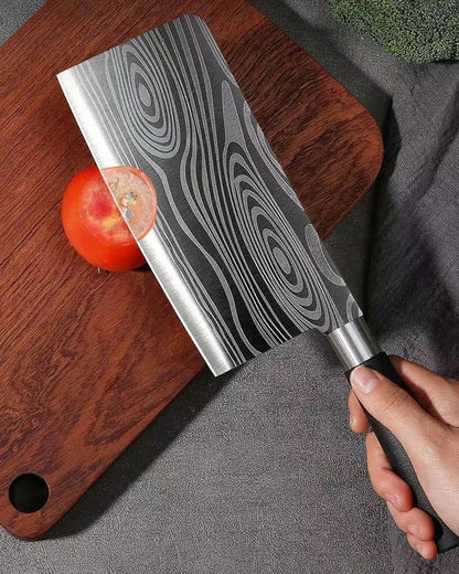 Damascus Kitchen Utility Set Knives Scissors Sharpening Rod Slicing Chef knife Stainless Steel