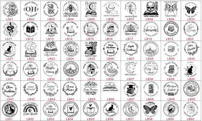 Custom Initials Embosser stamp,Book Embosser Personalized Wedding Embossing Stamp, Address Stamp, Form the Library Embosser