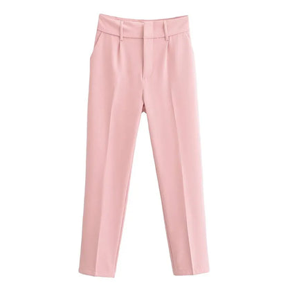 Women's Pencil Trousers High Waist Slimming Long Pants