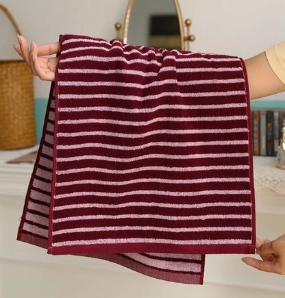 Striped Geometric Rhombuses Cotton Soft Towels