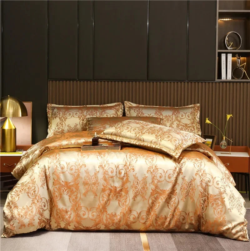 European Soft Fabric Luxury Duvet Cover Set - 3pcs