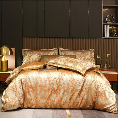 European Soft Fabric Luxury Duvet Cover Set - 3pcs