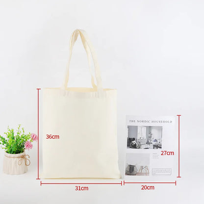 Bulk Wholesale 100pcs/Lot Reusable Cotton Bag Custom Canvas Shopping Tote Bags with Logo