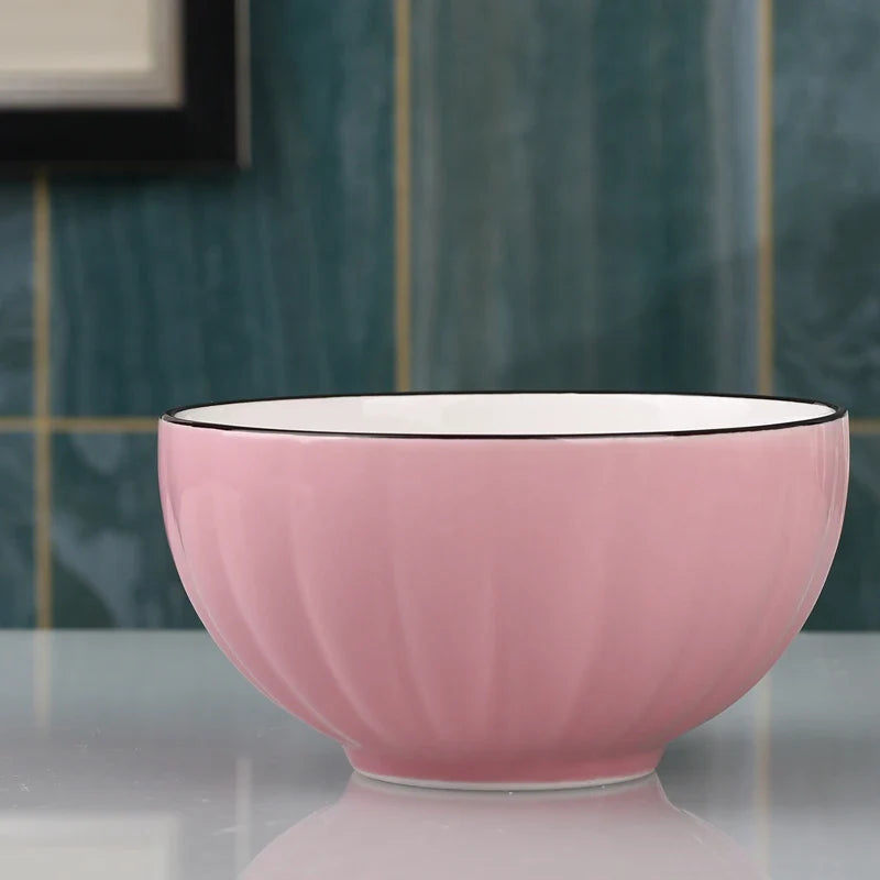 Large Size Cerc Bowl Set Creative Bowl Plate Combination Microwave Se Home Use Single 4 Pieces New 202 Dining Utensils