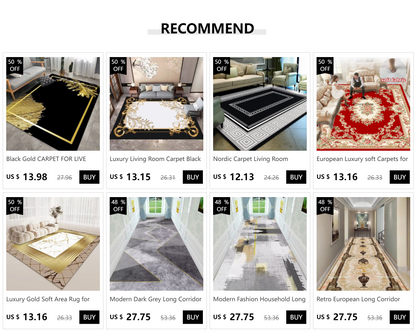 Luxury European Carpets for Living Room, Bedroom 200x300 Home Large Area Rugs Rug Washable