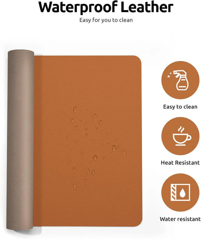 Leather Waterproof Desk Pad Protector