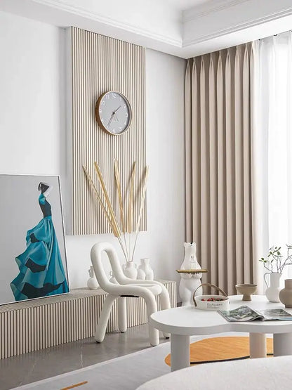 Customized Lightning Jacquard Thickened Chenille Blackout Curtains for Living Room Bedroom French Window