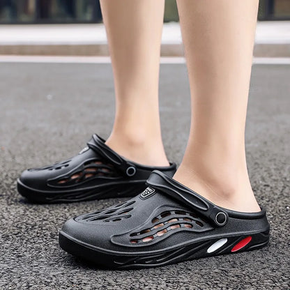 Summer Men's Sandals Light EVA Casual Shoes Hole Clogs Outdoor Beach Flat Slippers Big Size 49