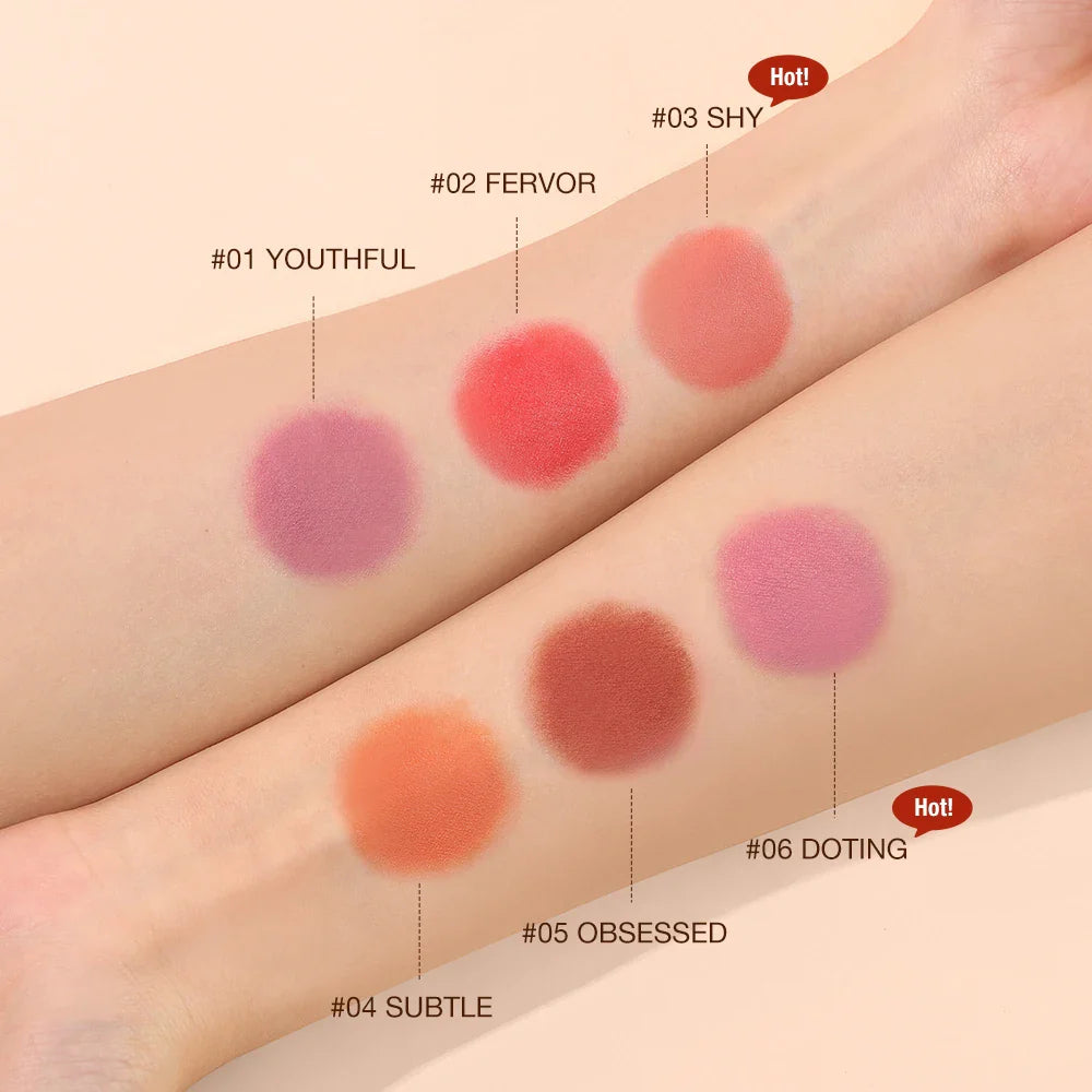 Lipstick Blush Stick 3-in-1 Eyes Cheek and Lip Tint Waterproof Lightweight Cream