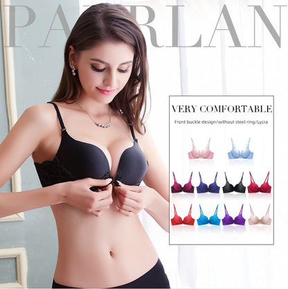 Women Front Buckle Sexy Push up Bra