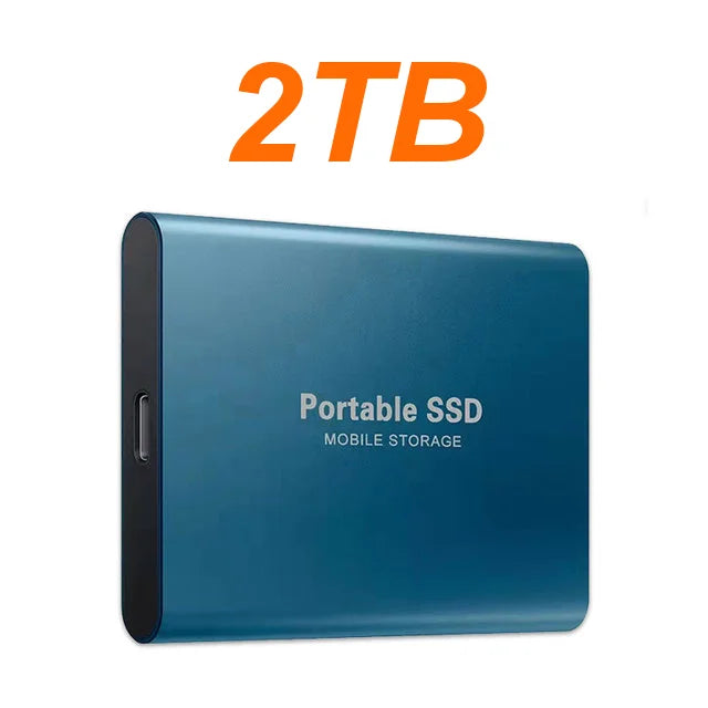 16TB Large Capacity External Hard Drive Quiet Operation Mobile Storage SSD USB3.2 Type-C High Speed Solid Stae Disk For PC MAC