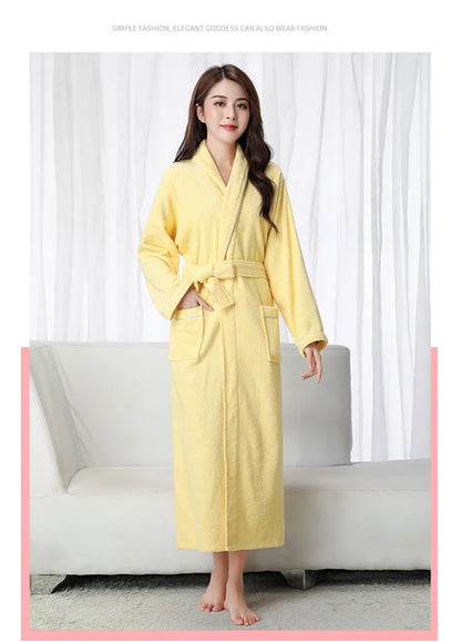 100% Cotton Waffle Bathrobe for Men or Women