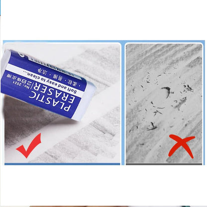1-90Pcs 2B Pencil Erasers Soft Large PVC Rubber Eraser for School Office Kids Drawing