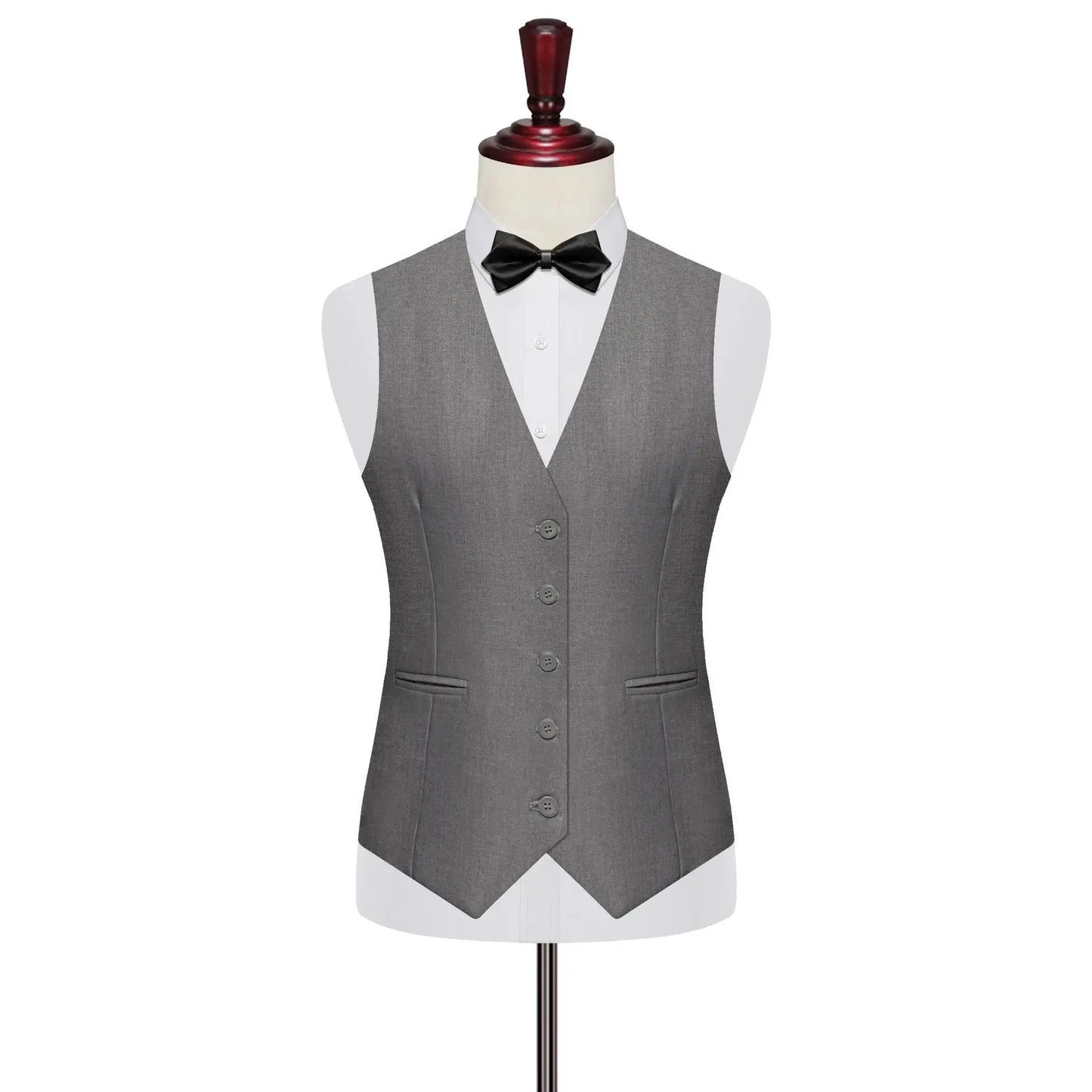 7XL 8XL Plus Size Slim Suit Vest Business Men's Dress Vest Fashion Solid Single Breasted V-neck Formal Waistcoats